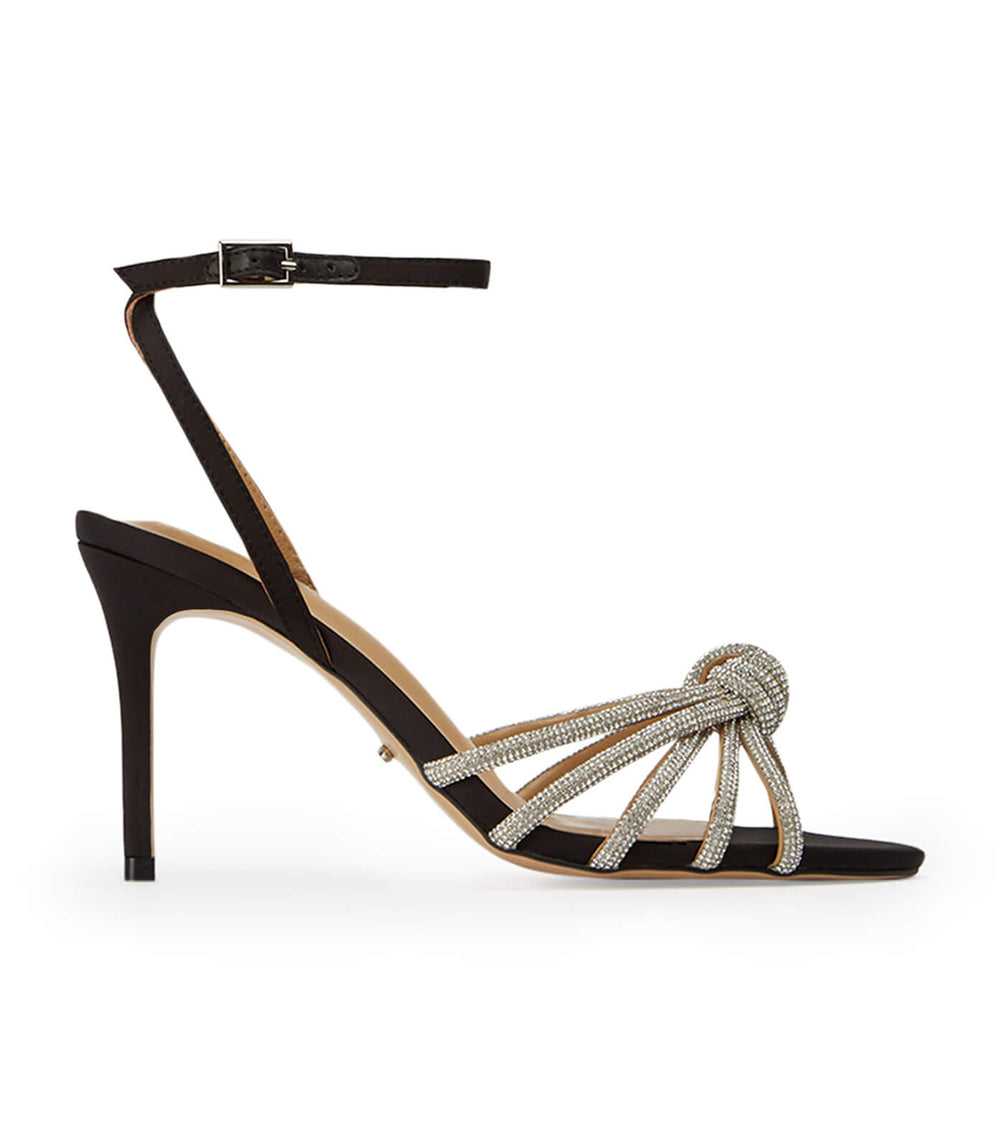 Tony Bianco Helena Black Satin - Black Satin