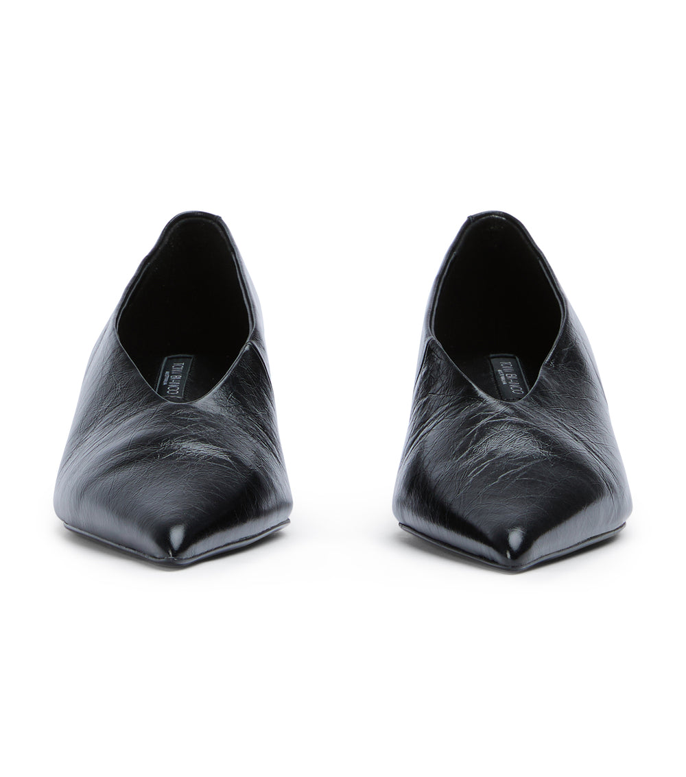 Tony Bianco Cherry Black Crinkle - Black Crinkle