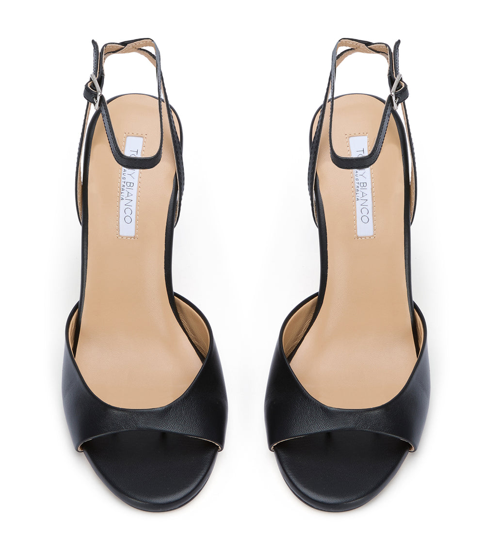 Tony Bianco Violet Black Nappa - Black Nappa