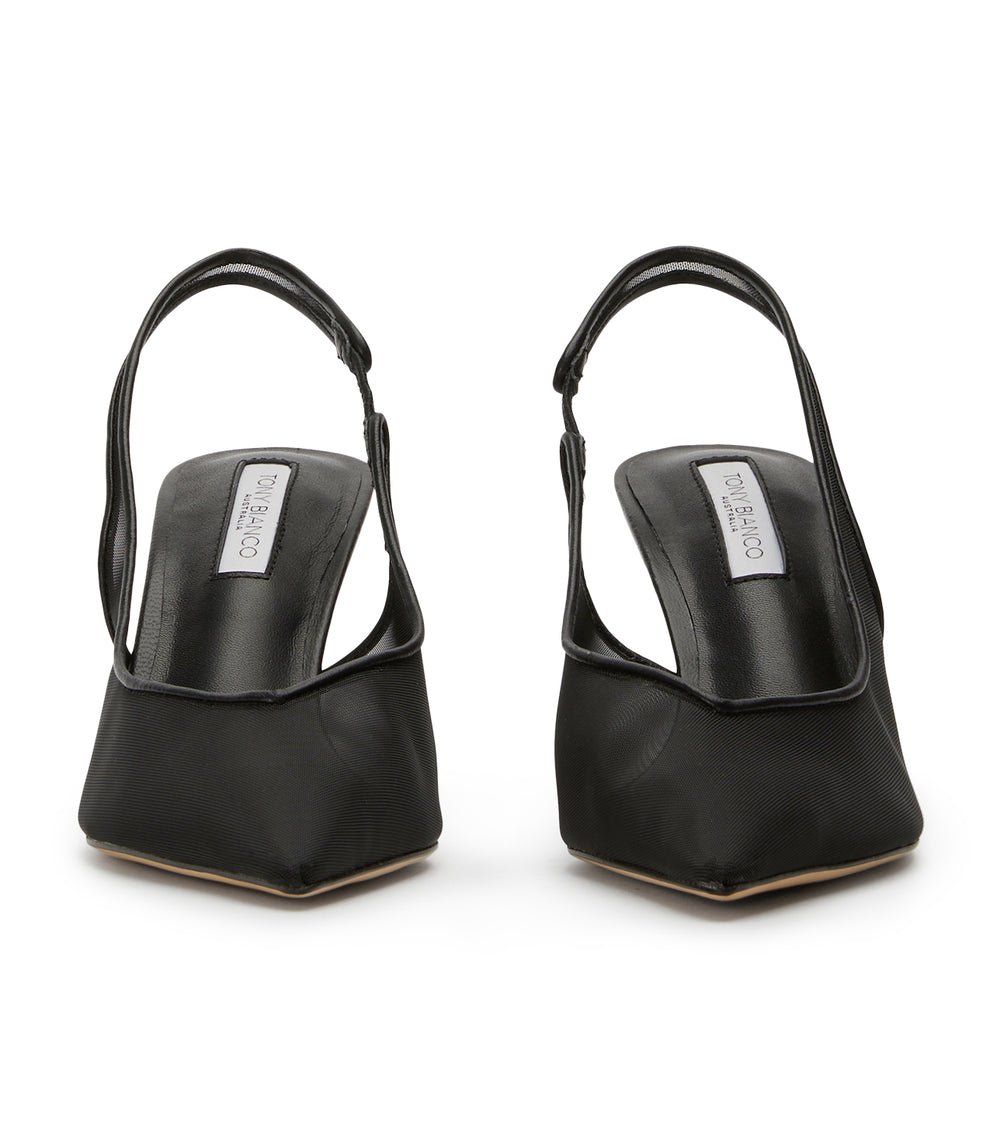 Tony Bianco Breeze Black Nylon - Black Nylon