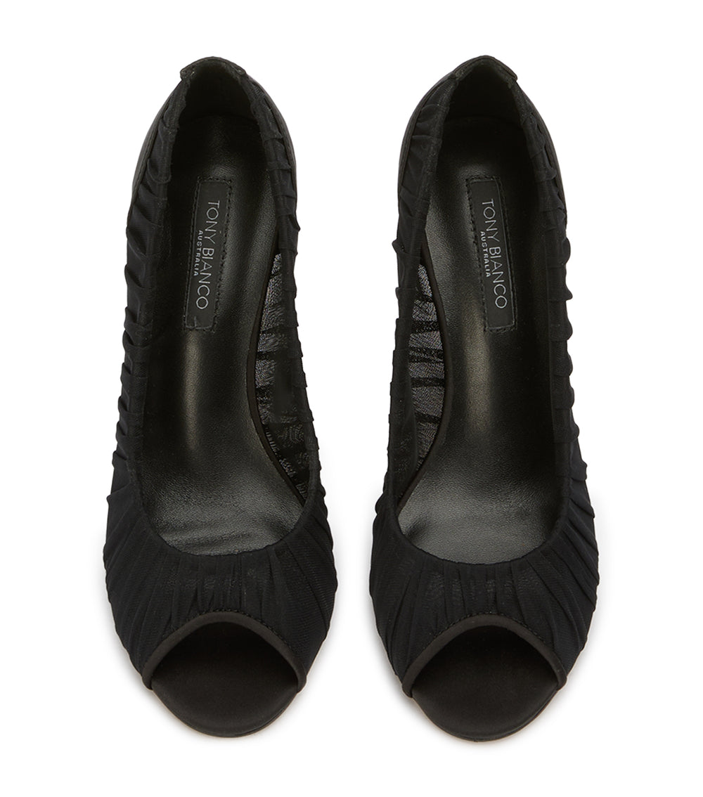 Tony Bianco Silvia Black Tulle - Black Tulle
