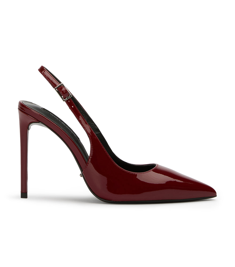 Tony Bianco Asti Bordeaux Patent - Bordeaux Patent