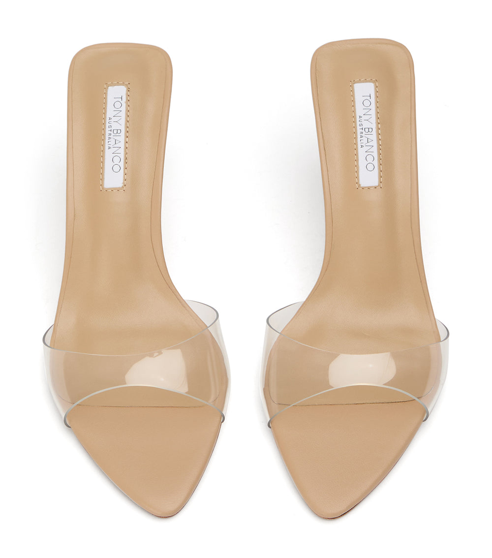 Tony Bianco Hallie Clear Vinylite/Skin - Clear Vinylite/Skin