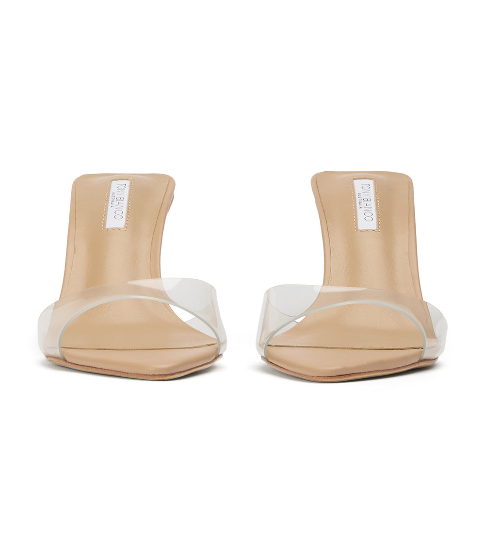 Tony Bianco Hallie Clear Vinylite/Skin - Clear Vinylite/Skin
