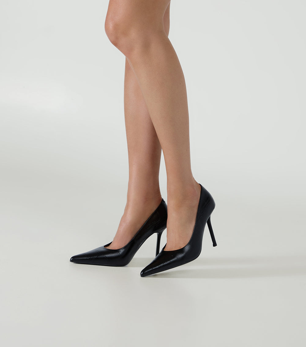 Tony Bianco Niki Black Croco - Black Croco