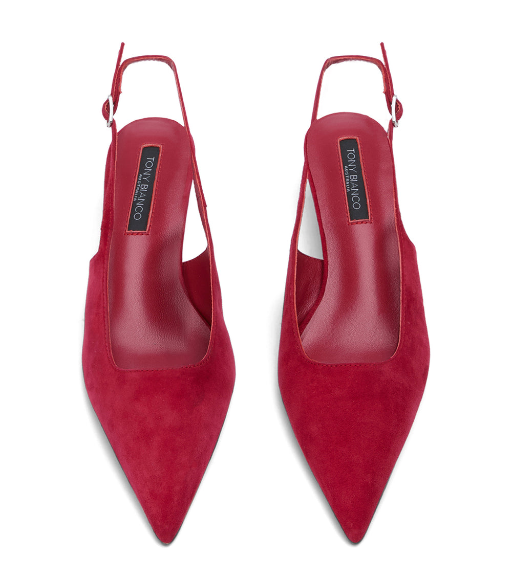 Tony Bianco Crush Scarlet Suede - Scarlet Suede