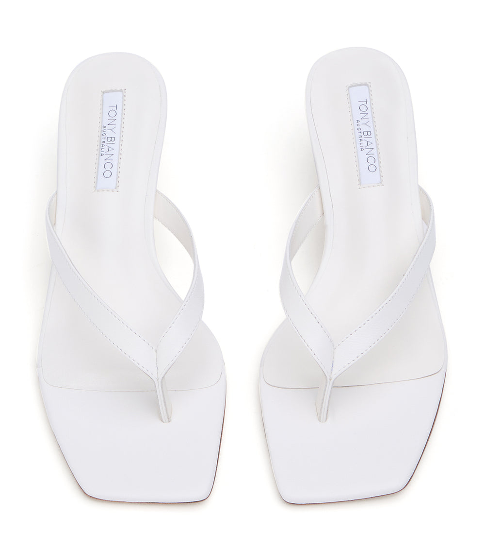 Tony Bianco Topaz White Nappa - White Nappa