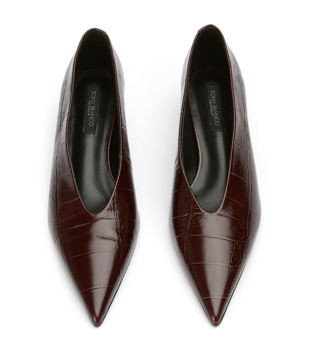 Tony Bianco Cherry Vino Croco - Vino Croco