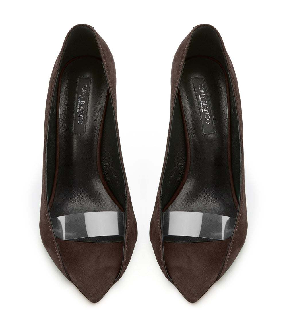 Tony Bianco Matrix Espresso Suede - Espresso Suede