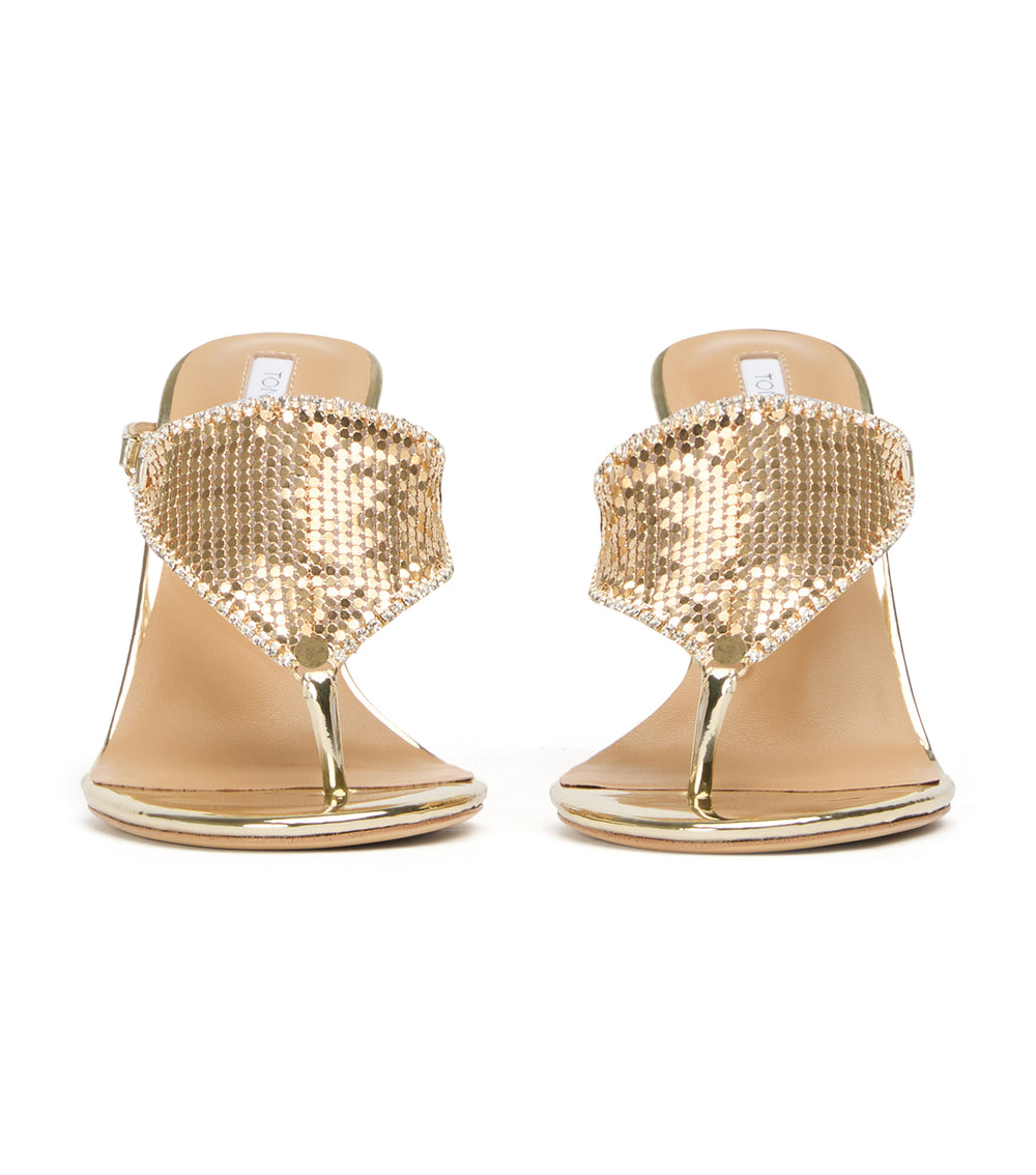 Tony Bianco Demure Gold Glomesh - Gold Glomesh
