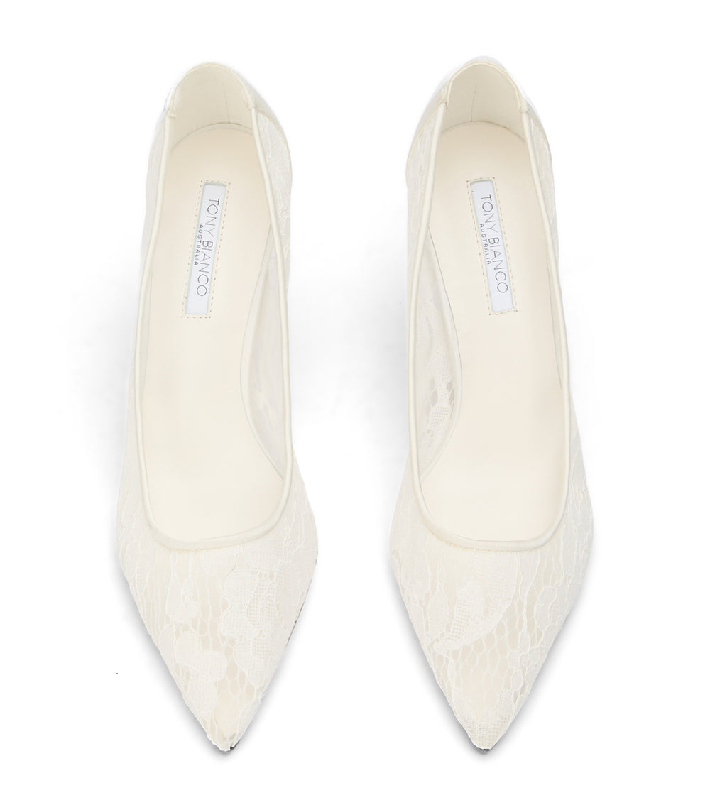 Tony Bianco Paxos Ivory Brocade - Ivory Brocade