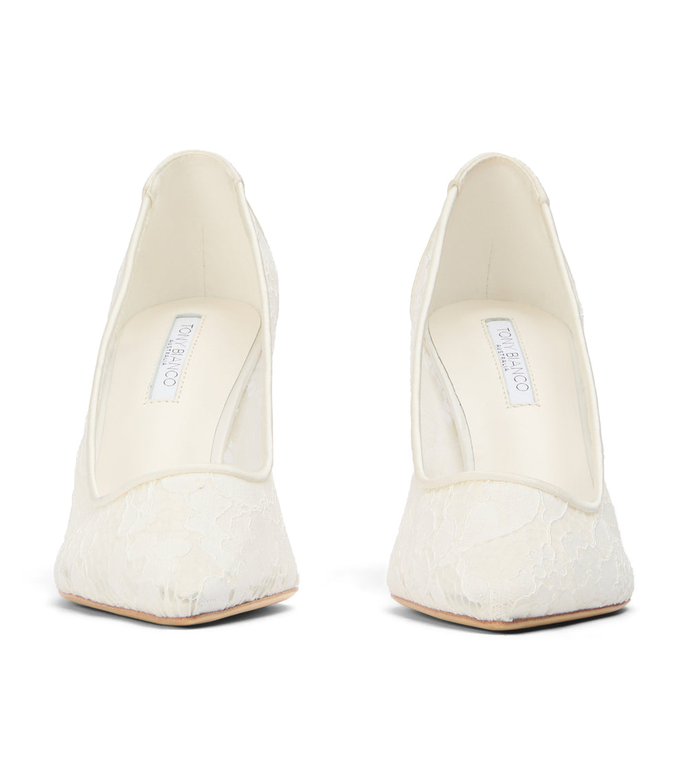 Tony Bianco Paxos Ivory Brocade - Ivory Brocade