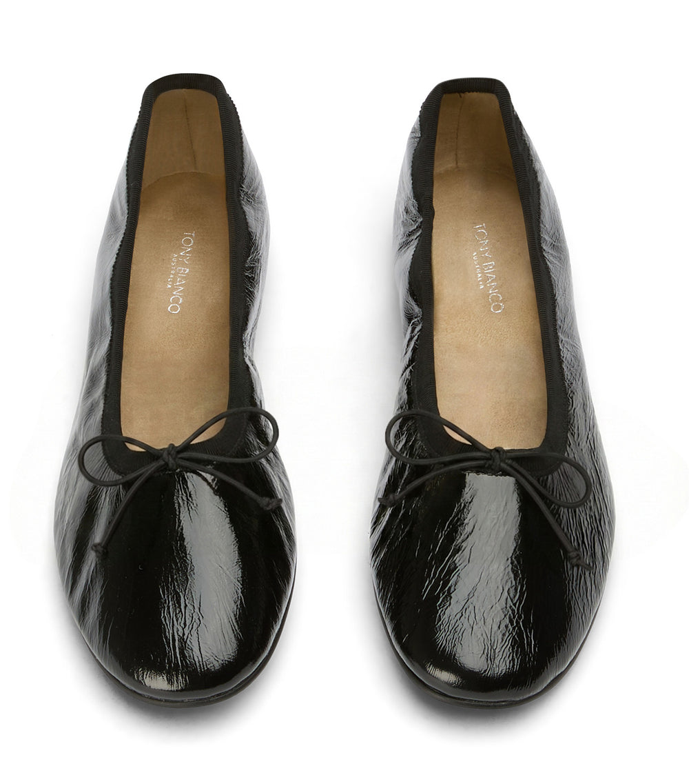 Tony Bianco Chelsea Black Nappa Patent - Black Nappa Patent