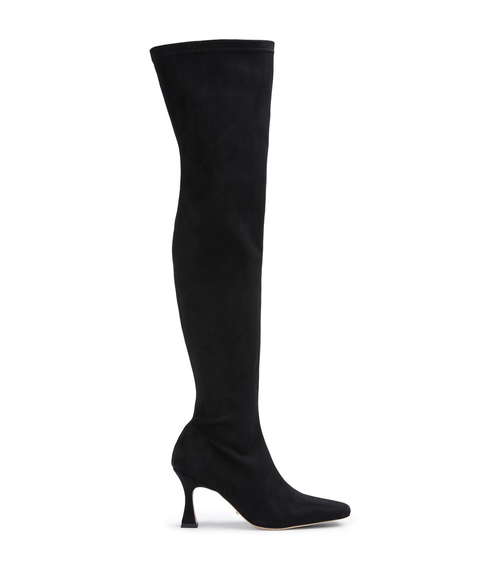 Tony Bianco Fancy Black Stretch Suede - Black Stretch Suede