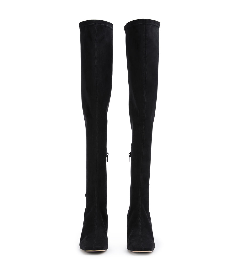 Tony Bianco Fancy Black Stretch Suede - Black Stretch Suede