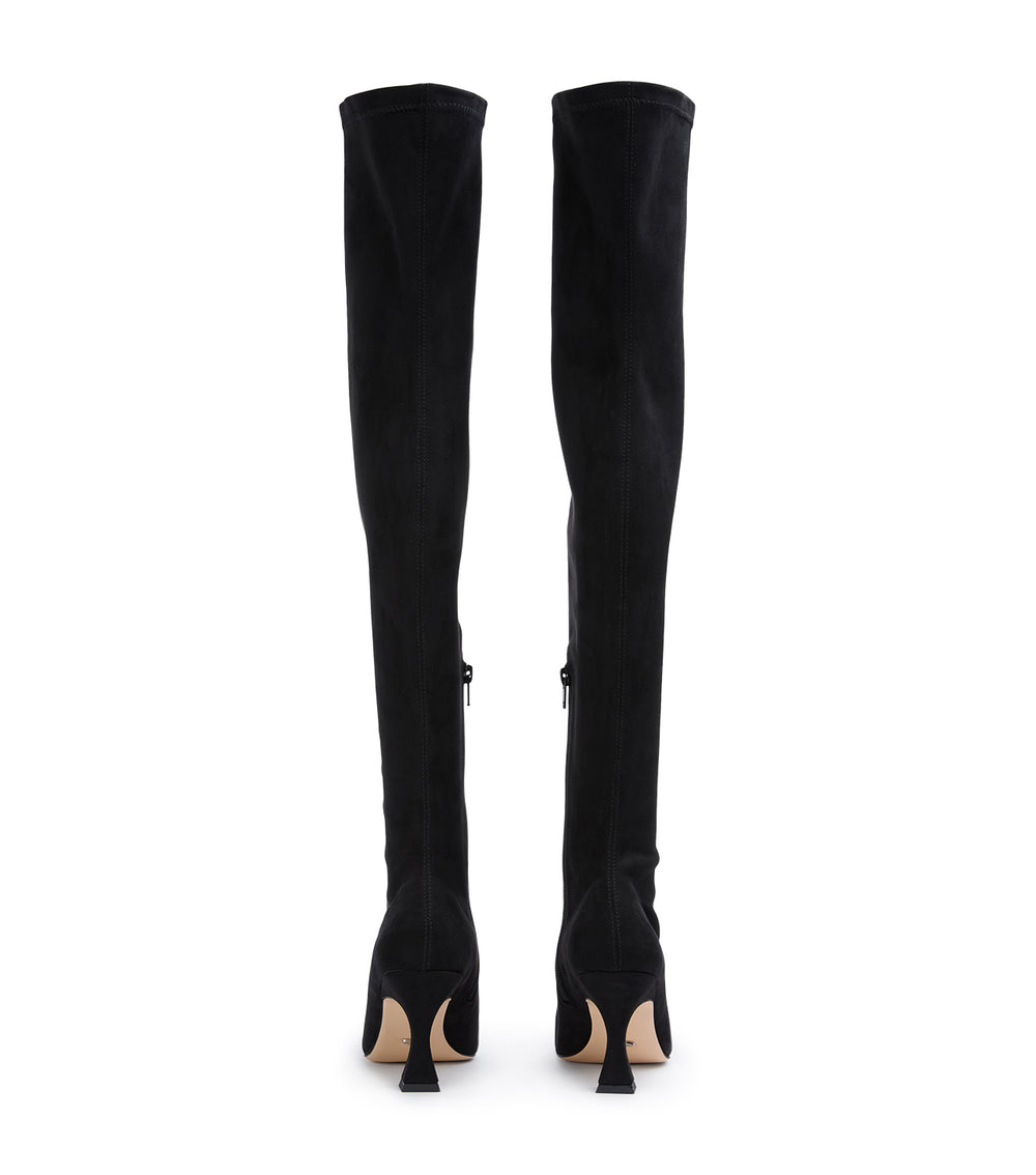 Tony Bianco Fancy Black Stretch Suede - Black Stretch Suede
