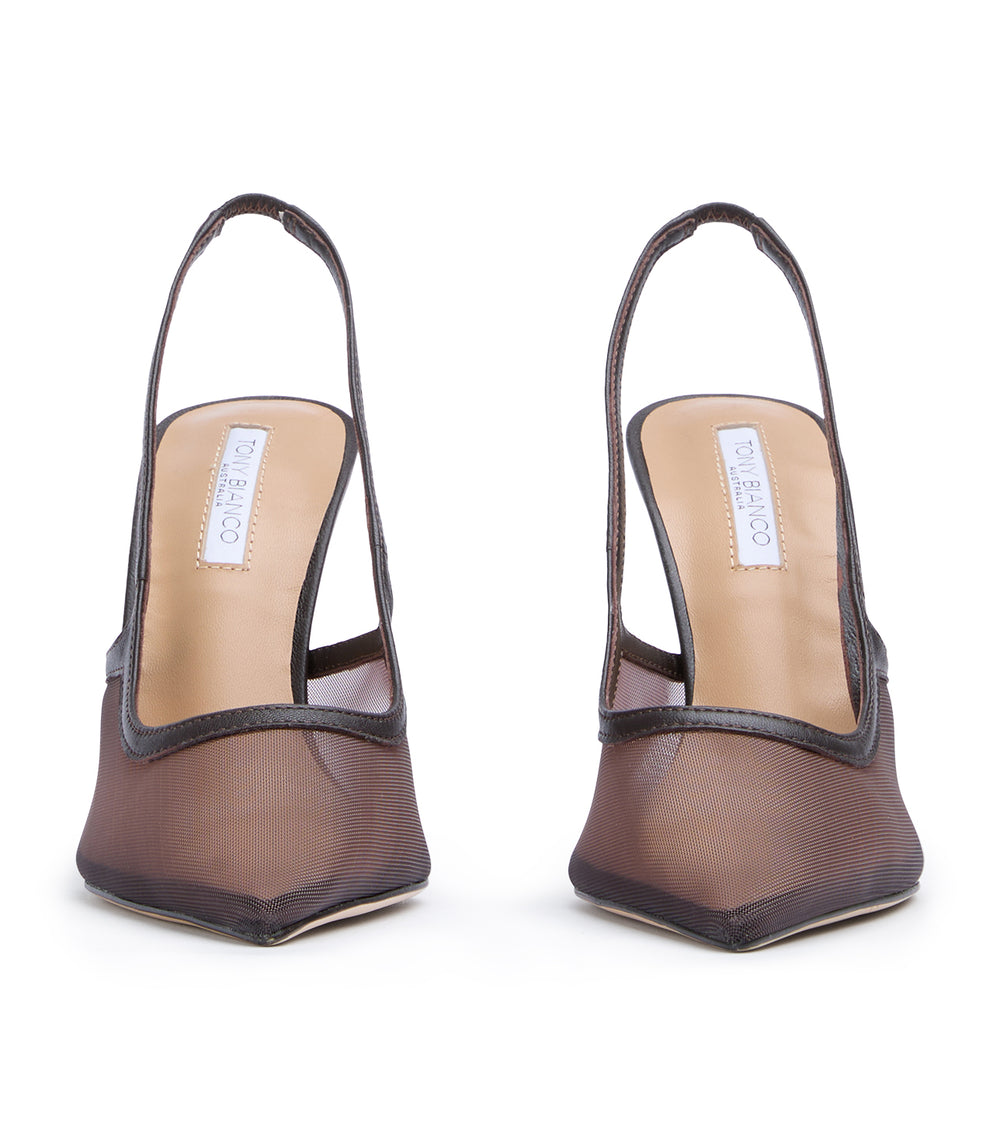 Tony Bianco Glide Choc Nylon/Choc - Choc Nylon/Choc