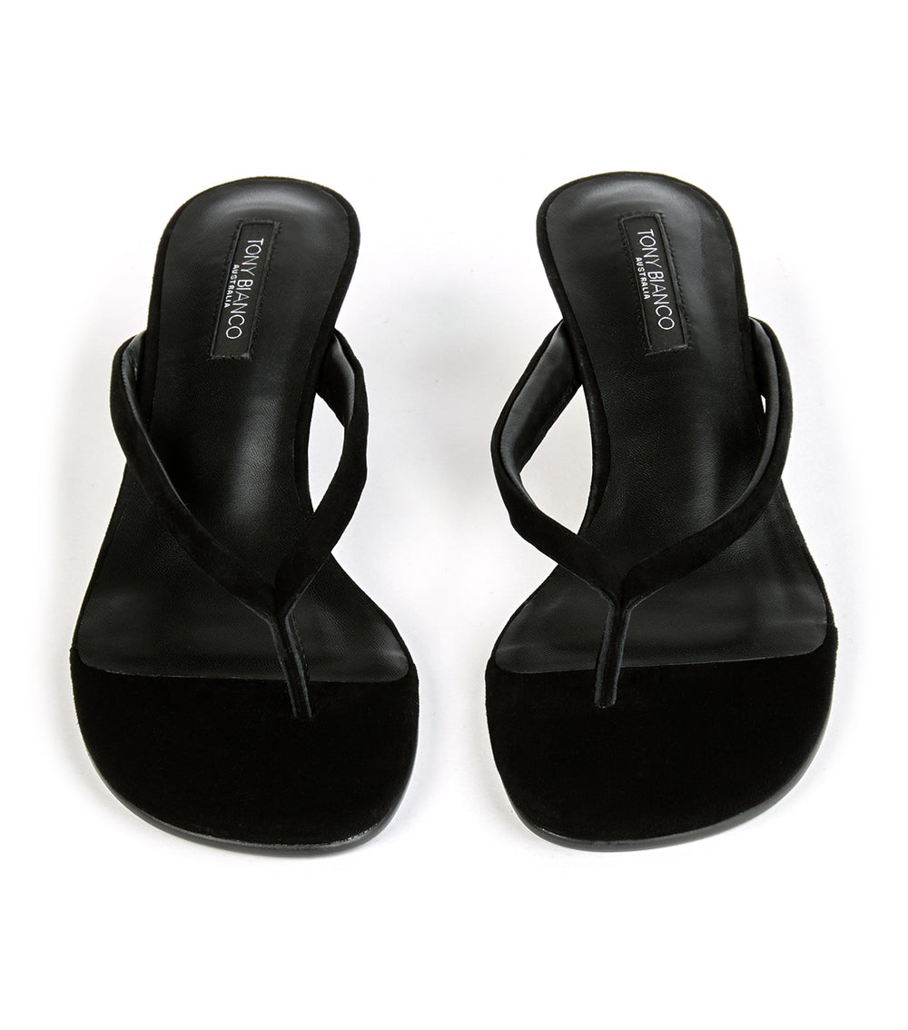 Tony Bianco Edgy Black Suede - Black Suede