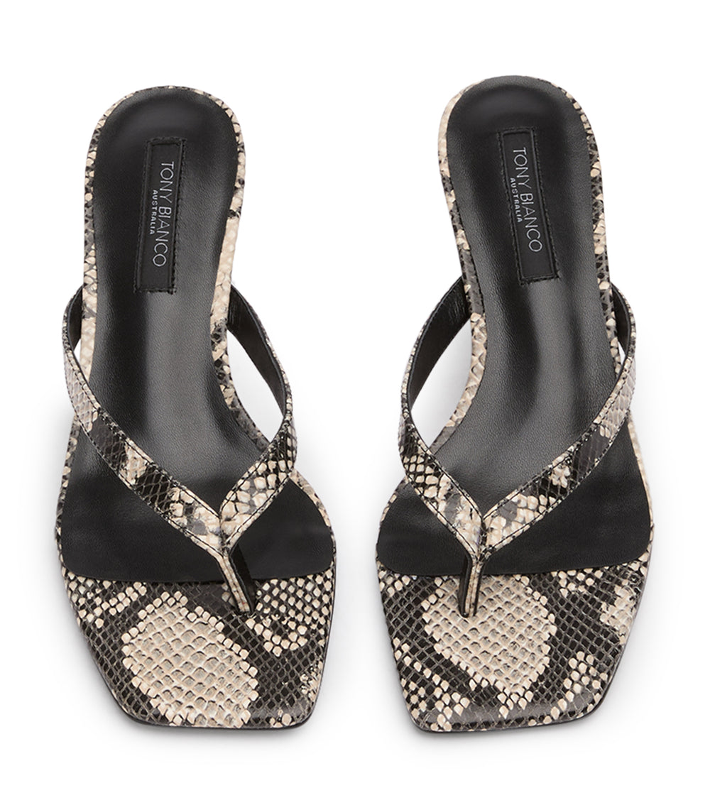 Tony Bianco Topaz Ecru Snake - Ecru Snake