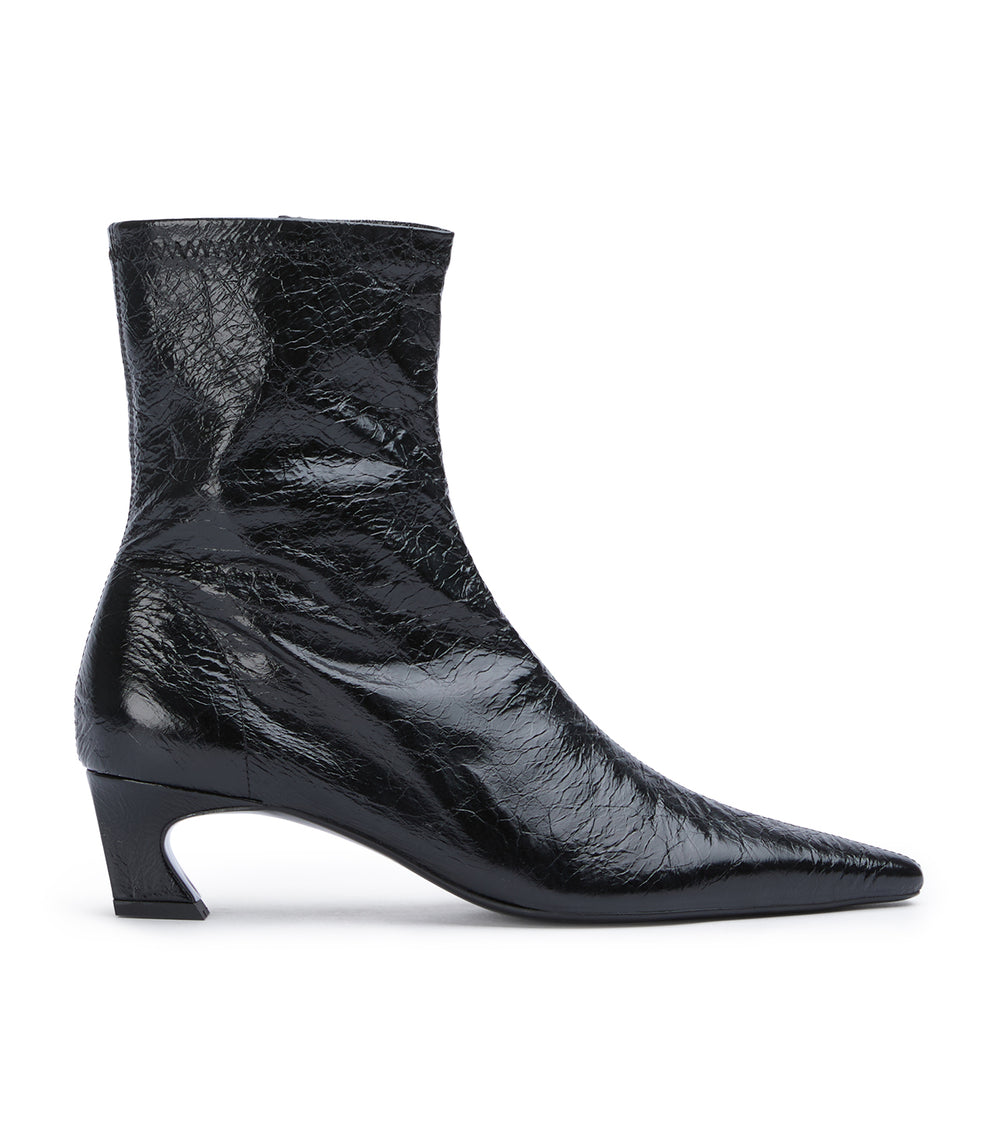 Tony Bianco Margot Black Crinkle - Black Crinkle
