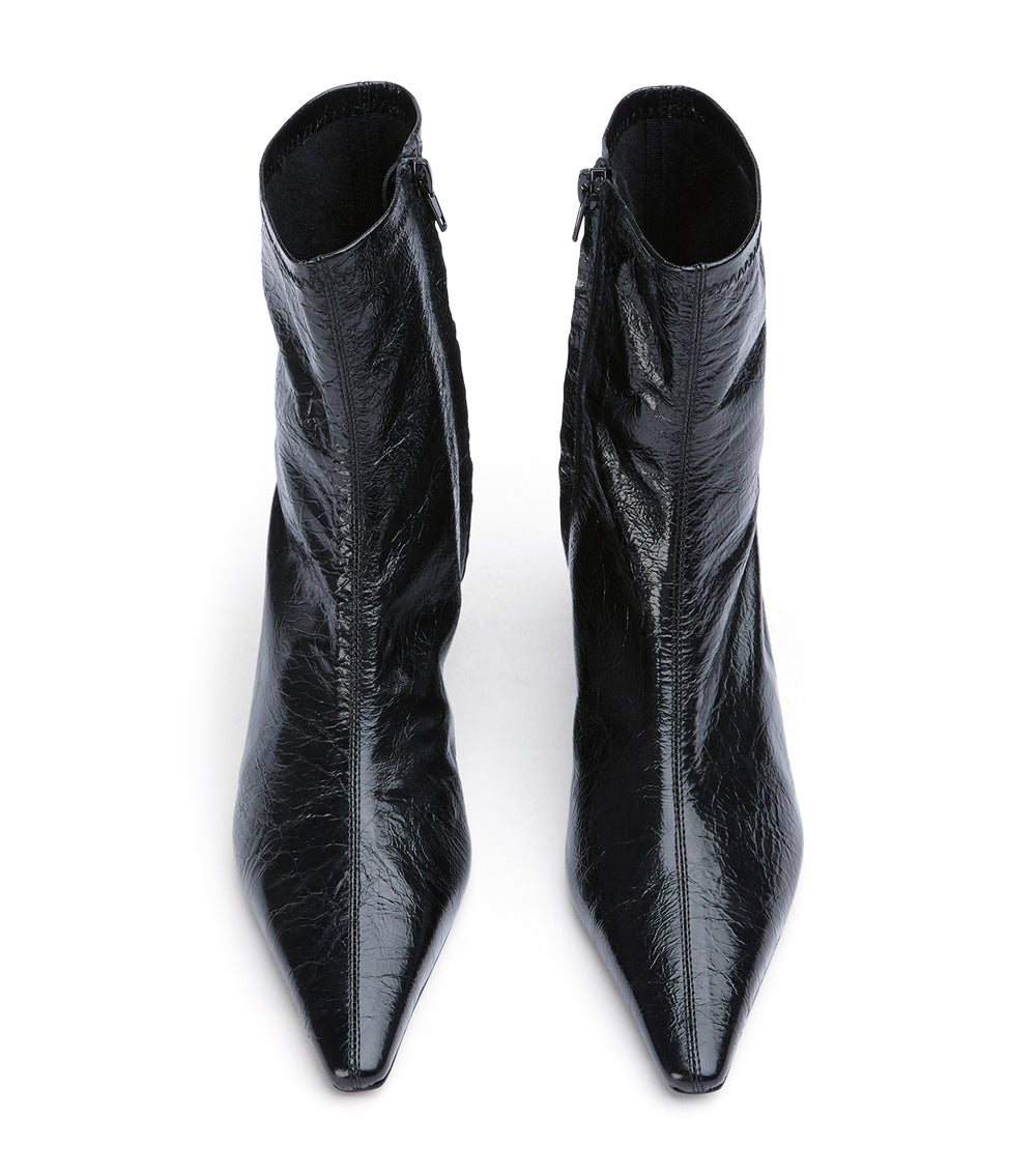 Tony Bianco Margot Black Crinkle - Black Crinkle