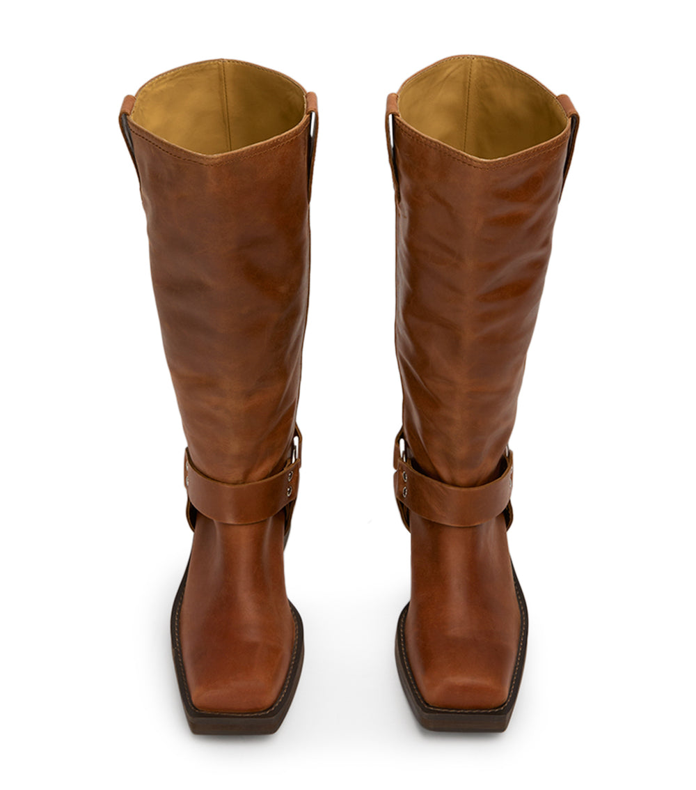 Tony Bianco Biker Cognac - Cognac