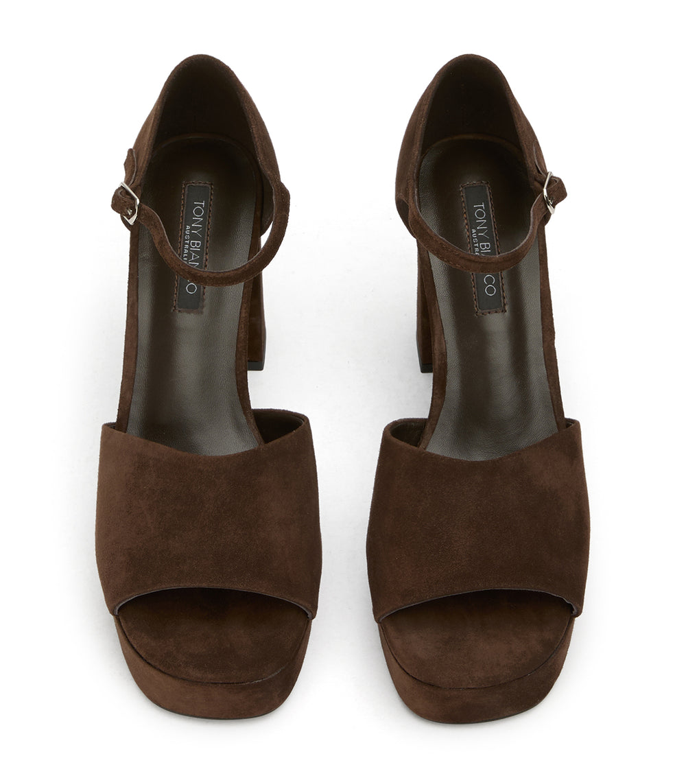 Tony Bianco Flash Espresso Suede - Espresso Suede