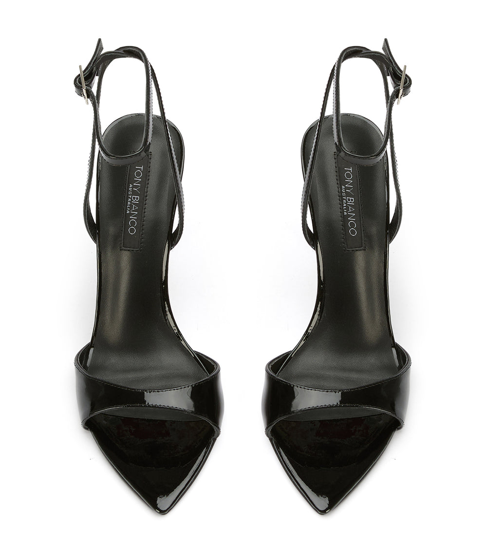Tony Bianco Molly Black Patent - Black Patent