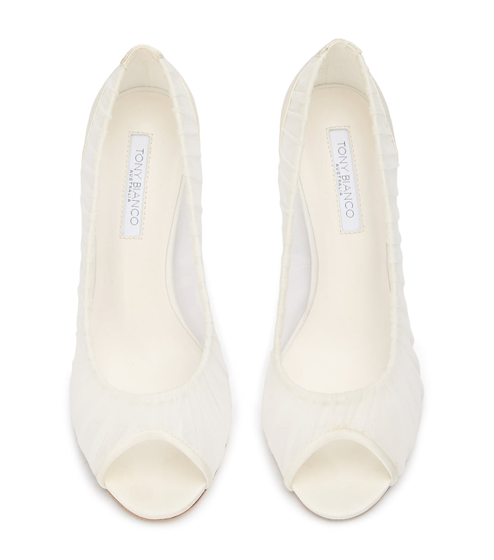 Tony Bianco Silvia Ivory Tulle - Ivory Tulle