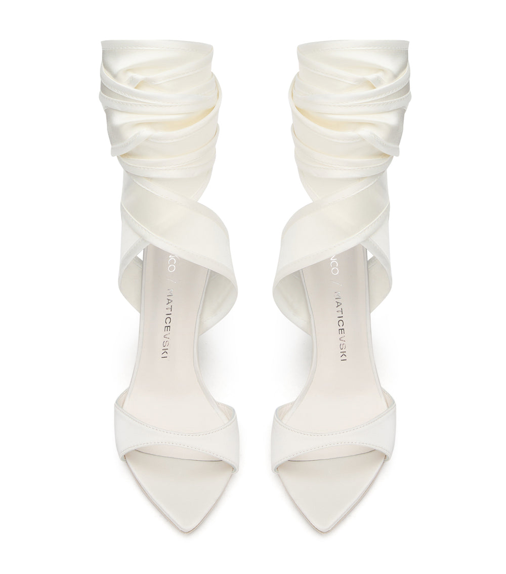 Tony Bianco Motif White Jersey/White - White Jersey/White
