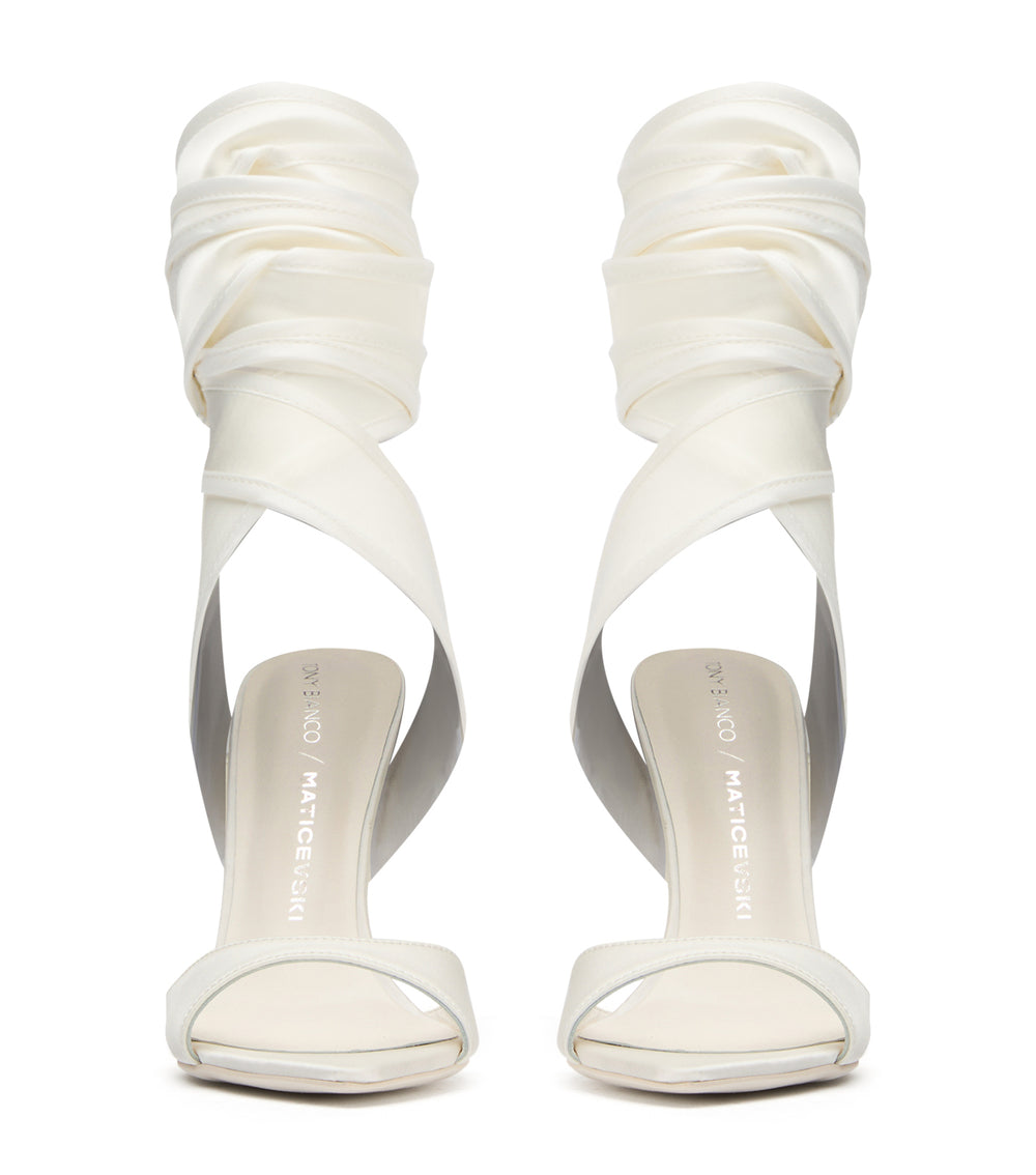 Tony Bianco Motif White Jersey/White - White Jersey/White