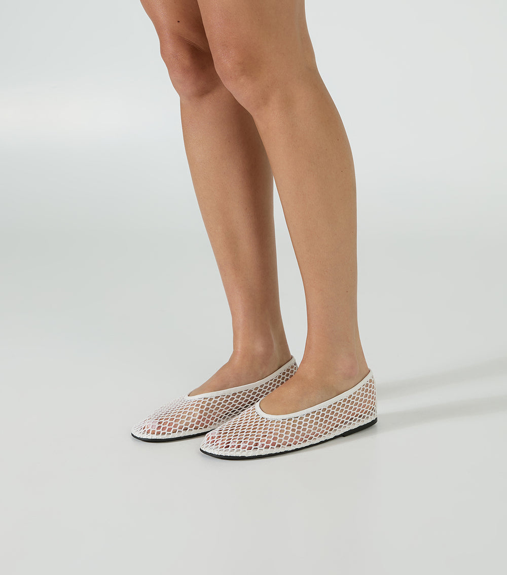 Tony Bianco Mazey White Mesh - White Mesh