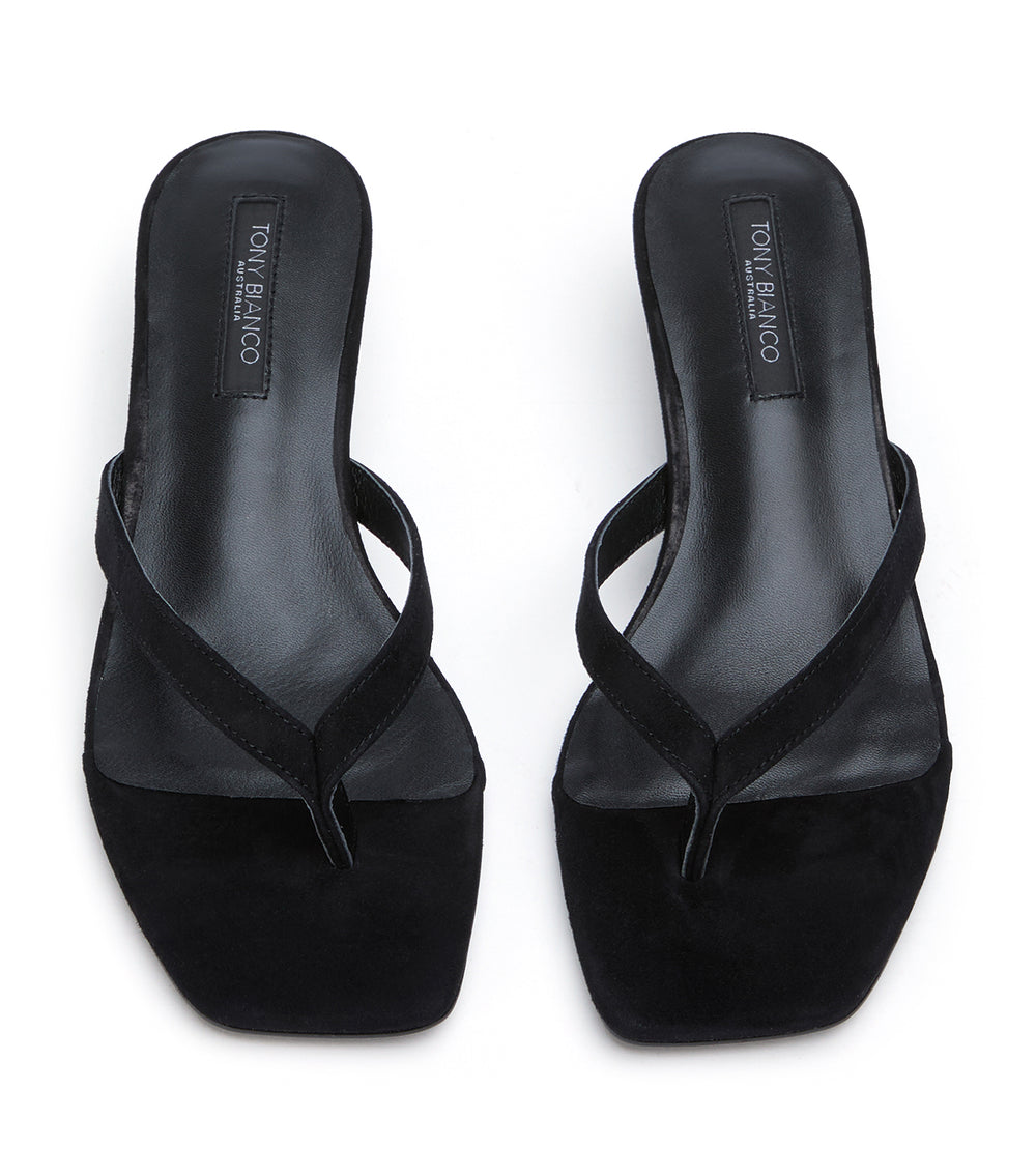 Tony Bianco Annie Black Suede - Black Suede