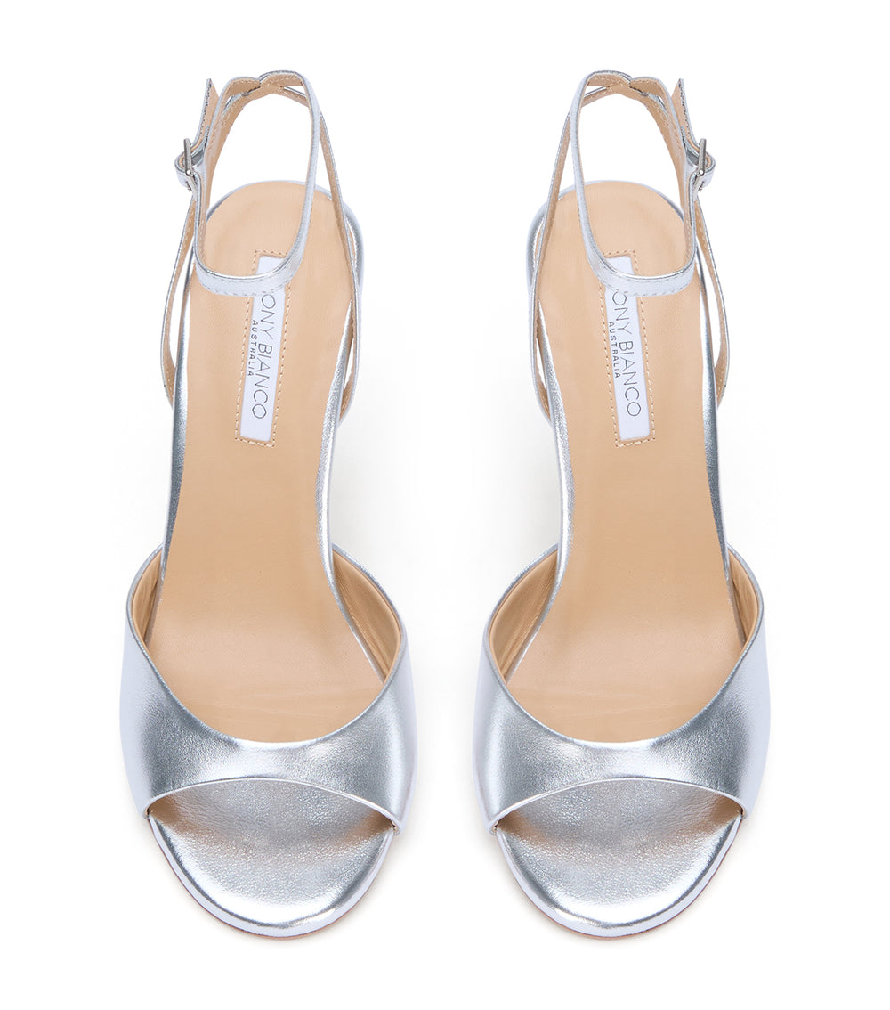 Tony Bianco Violet Silver Nappa Metallic - Silver Nappa Metallic