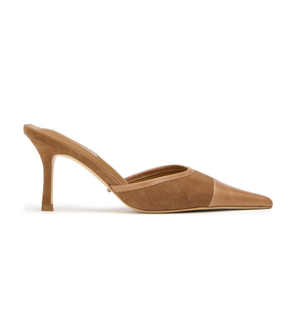 Tony Bianco Savant Taupe Suede/Tan - Taupe Suede/Tan