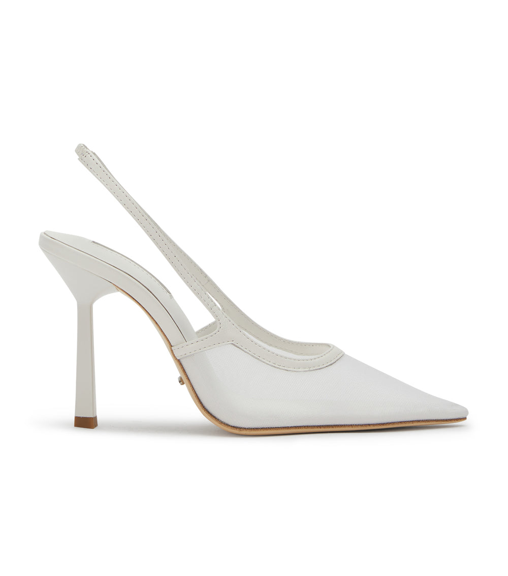 Tony Bianco Glide White Nylon - White Nylon