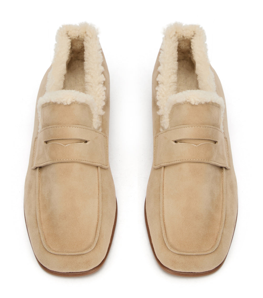 Tony Bianco Gloria Stone Suede/Shearling - Stone Suede/Shearling