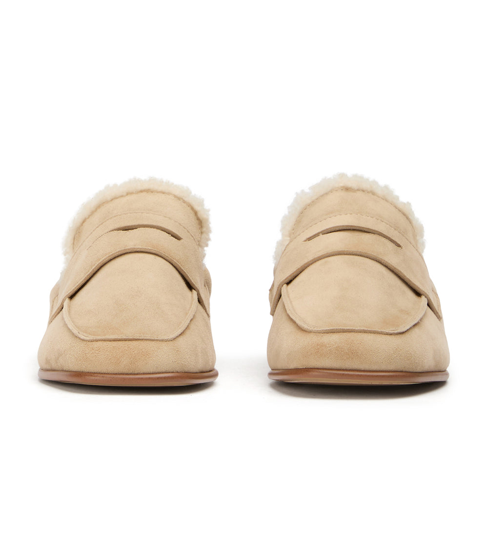 Tony Bianco Gloria Stone Suede/Shearling - Stone Suede/Shearling