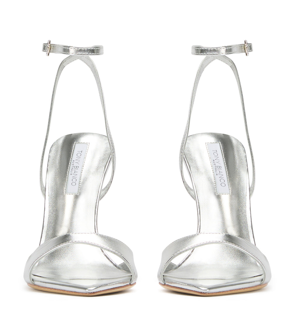 Tony Bianco Molly Silver Nappa Metallic - Silver Nappa Metallic