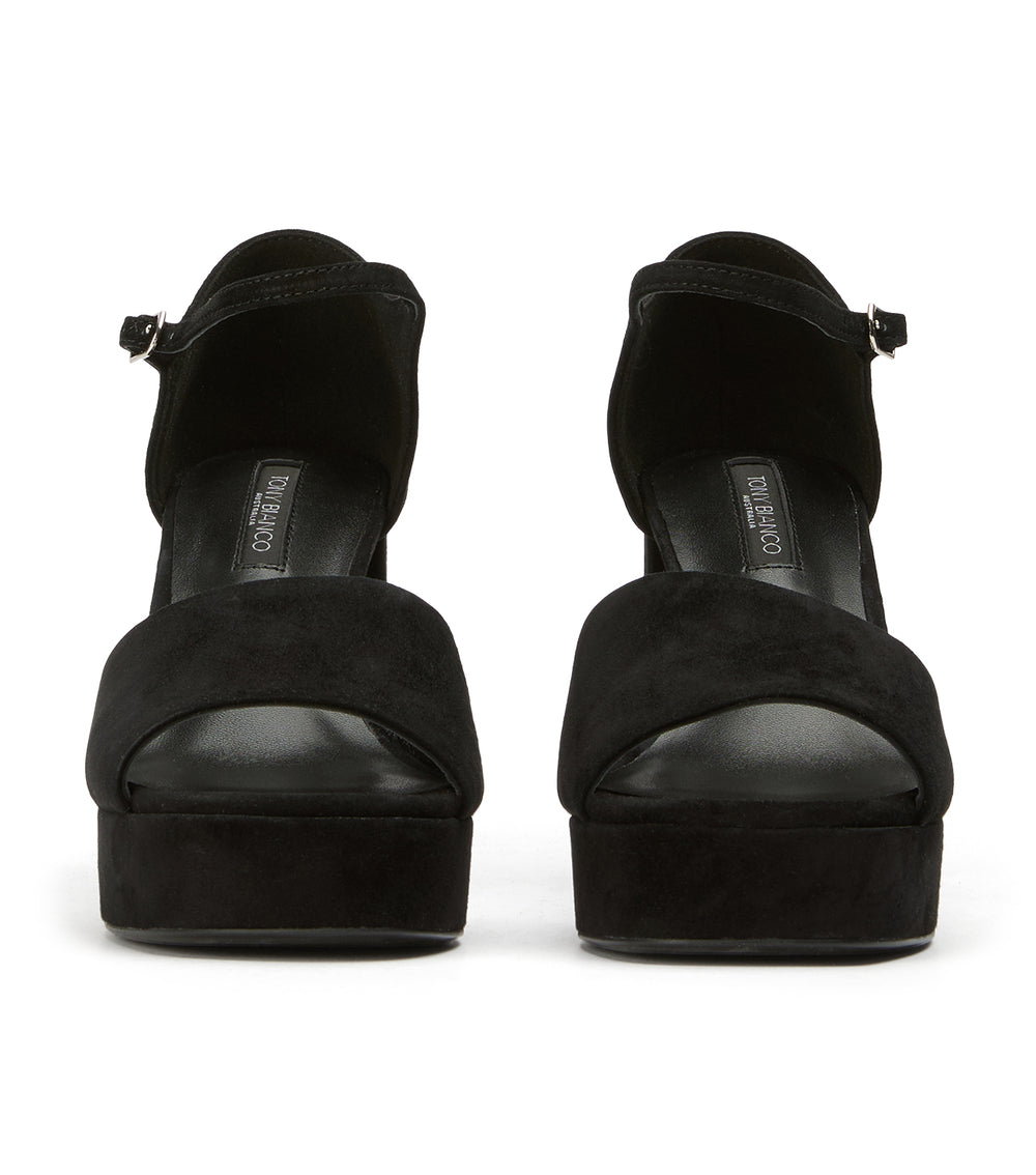 Tony Bianco Flash Black Suede - Black Suede