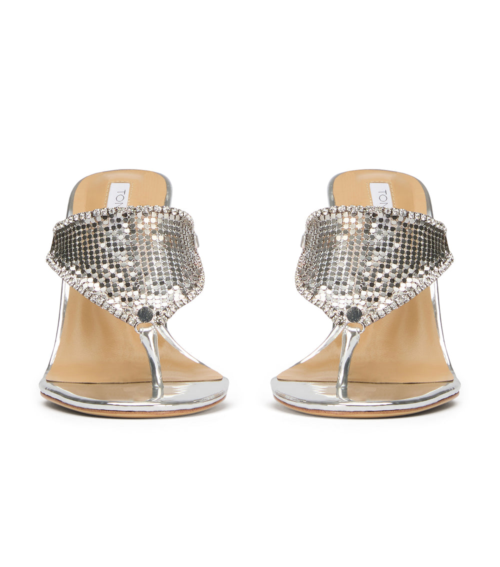 Tony Bianco Demure Silver Glomesh - Silver Glomesh
