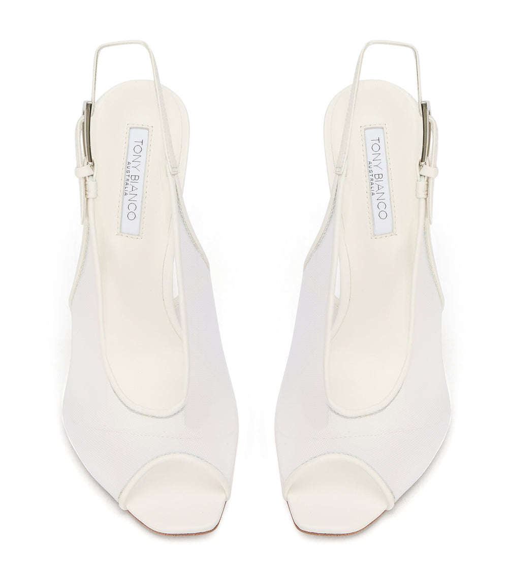 Tony Bianco Dare White Nylon/White - White Nylon/White
