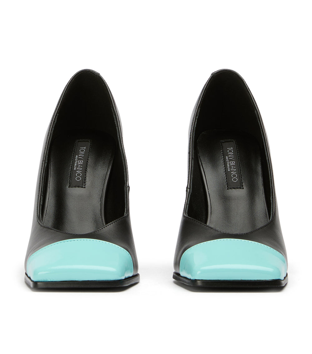 Tony Bianco Legacy Black Como/Turquoise - Black Como/Turquoise