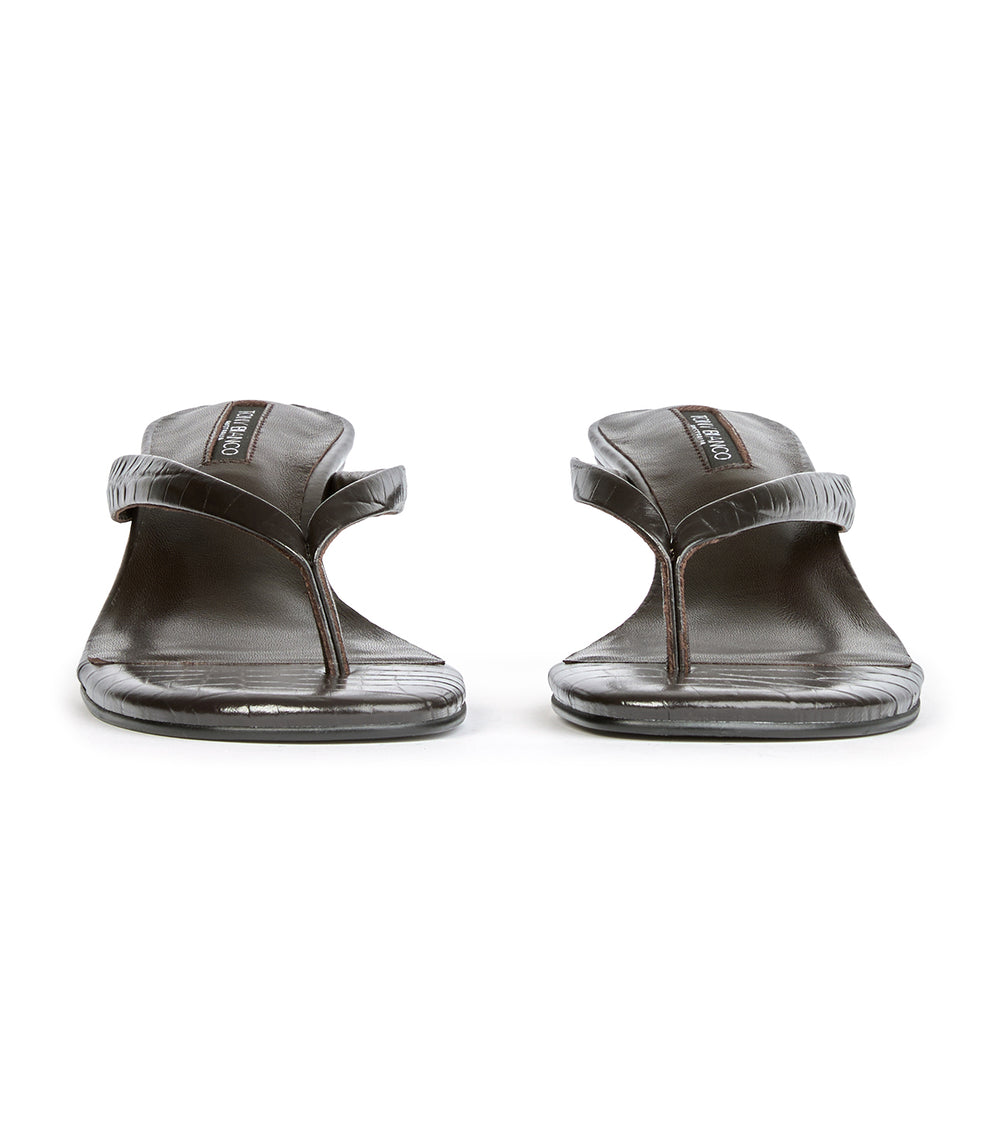Tony Bianco Edgy Choc Croc - Choc Croc