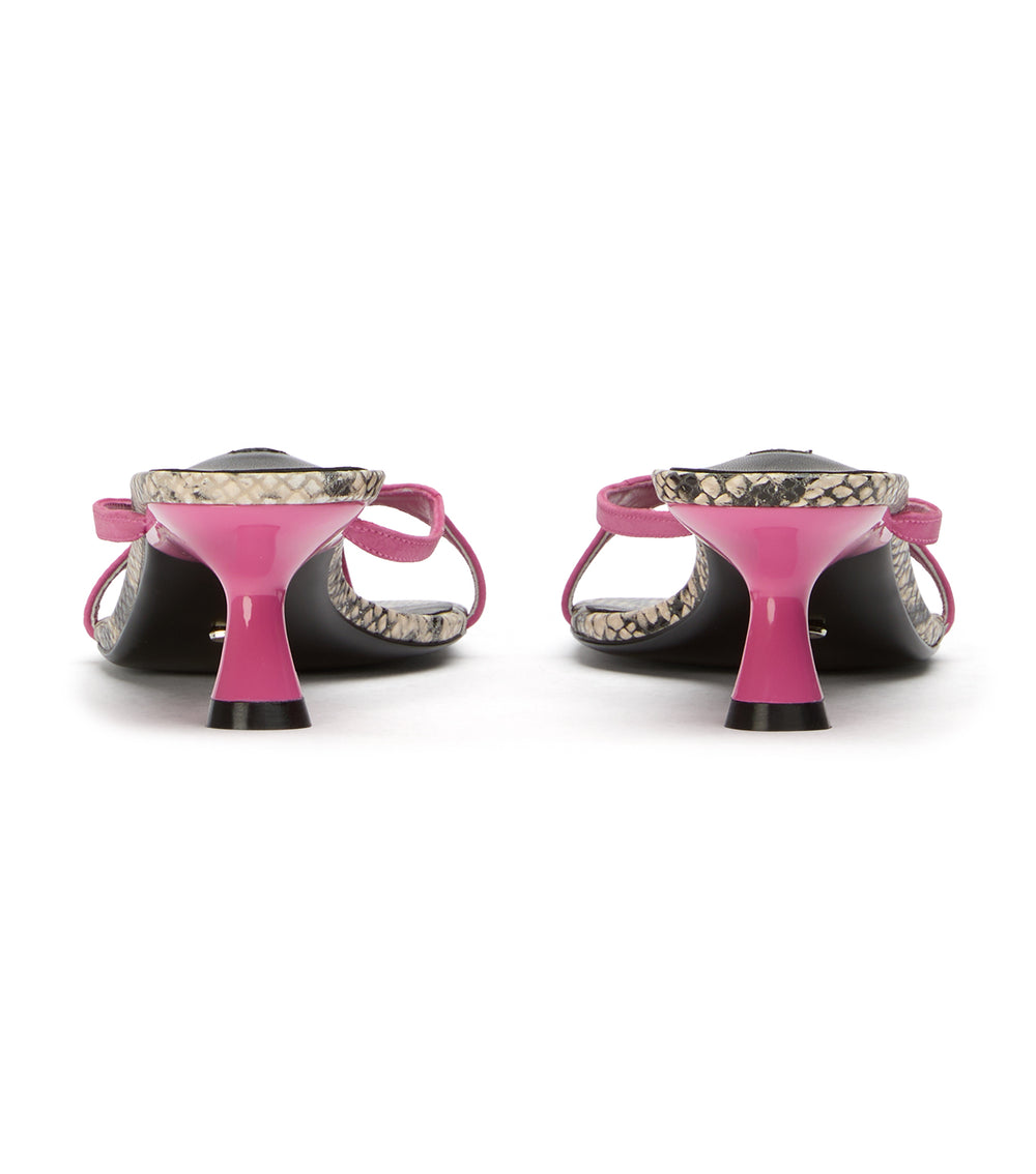 Tony Bianco Kassy Fuchsia/Ecru Snake - Fuchsia/Ecru Snake