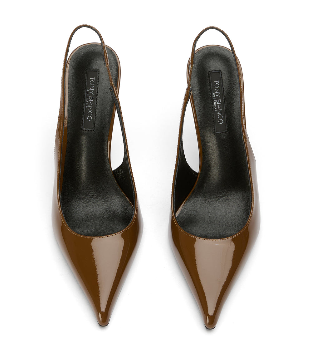 Tony Bianco Charlotte Mocha Patent - Mocha Patent