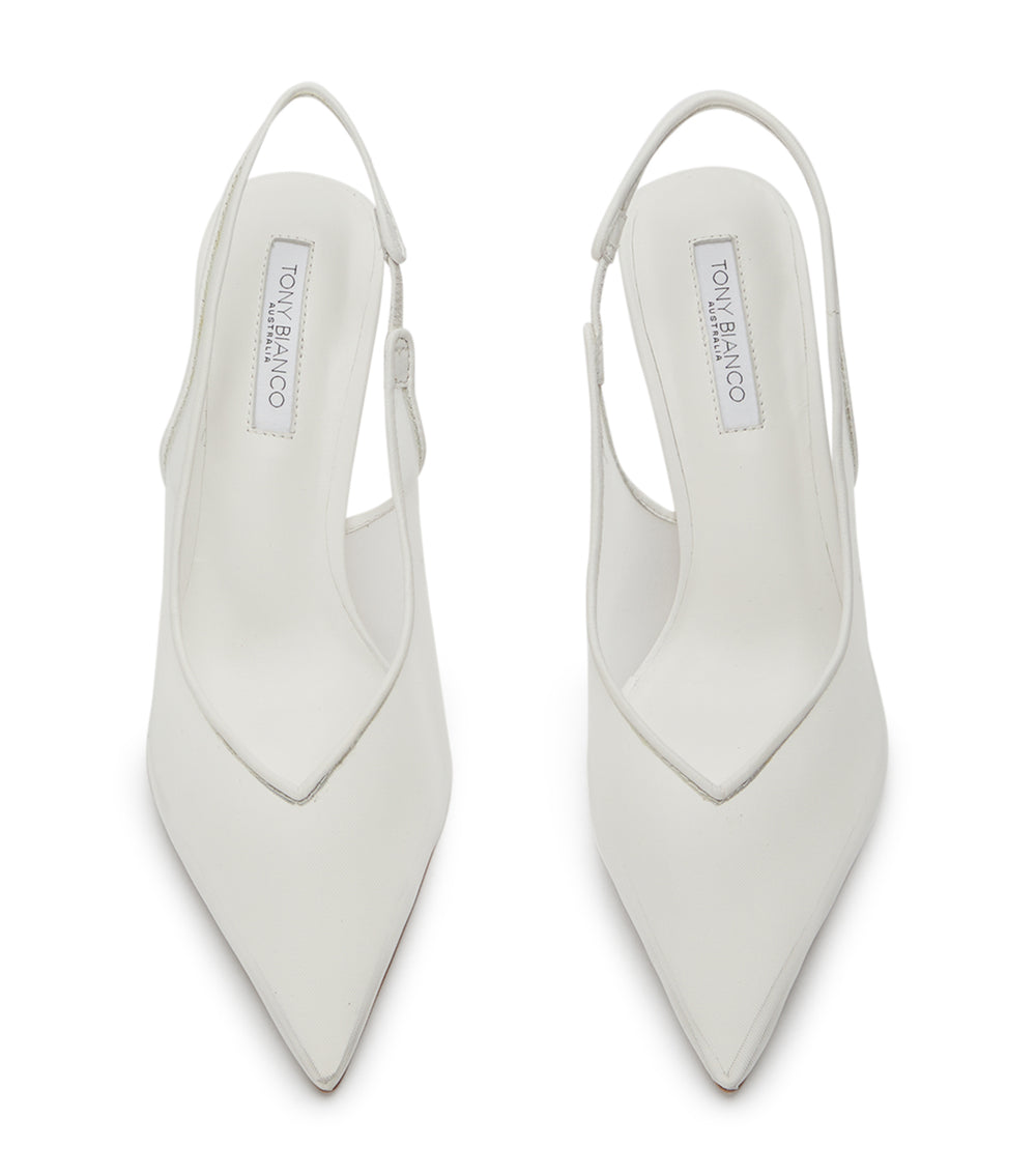 Tony Bianco Breeze White Nylon - White Nylon