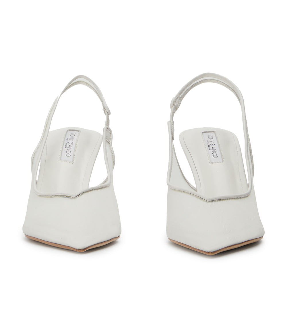 Tony Bianco Breeze White Nylon - White Nylon
