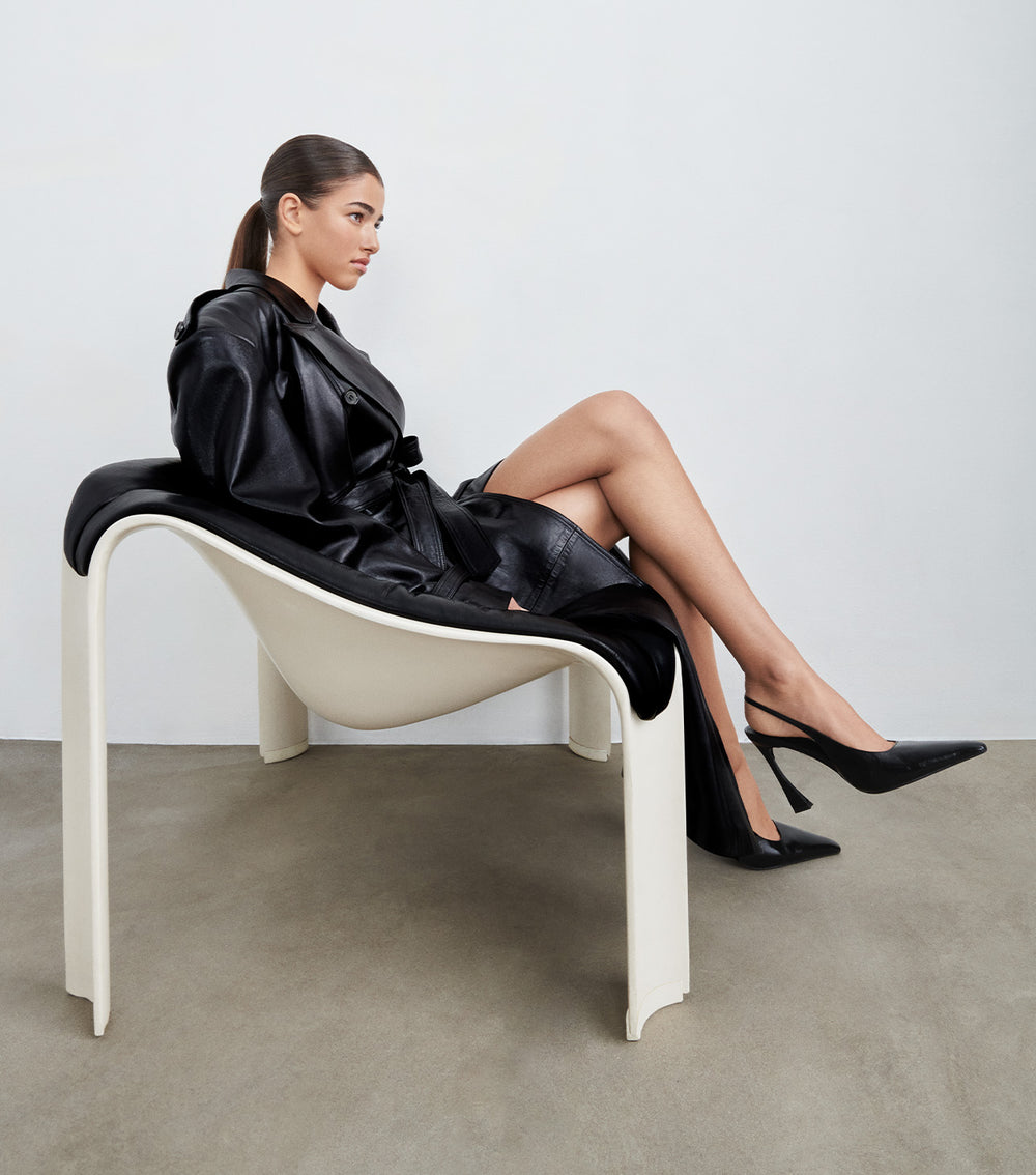 Tony Bianco Sassy Black Crinkle - Black Crinkle