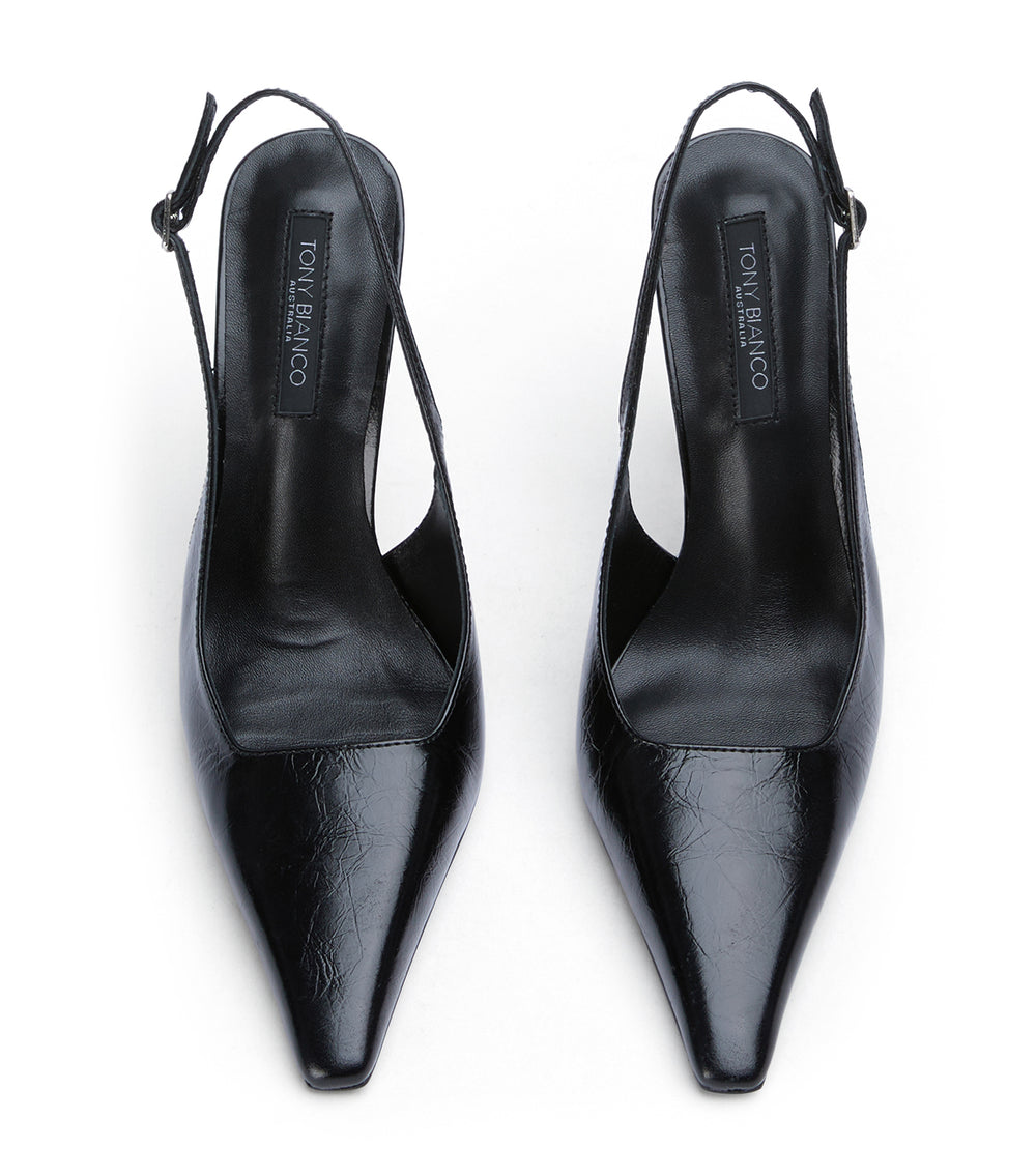 Tony Bianco Sassy Black Crinkle - Black Crinkle